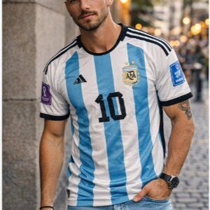NWOT Adidas Argentina Messi #10 2022 Home Jersey – Authentic Player Version 2XL